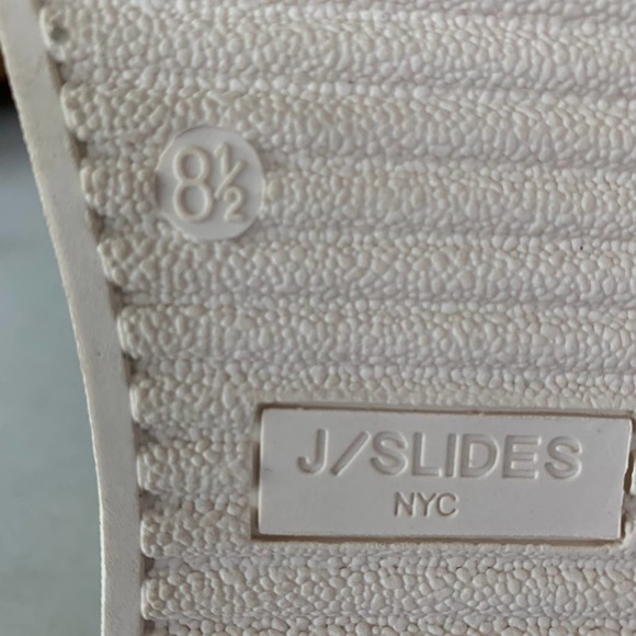 J/Slides Hype Taupe Nubuck High top Slip on Platform Sneakers Women's US Sz 8.5M - Picture 9 of 10